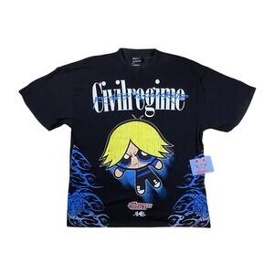Powerpuff Girls x Civil Regime Rowdy Blue Oversized Classic Tee NWT - M
